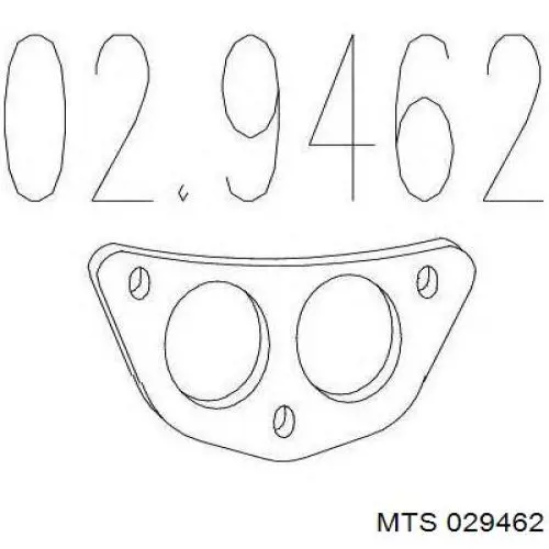 Прокладка прийомної труби глушника 029462 MTS