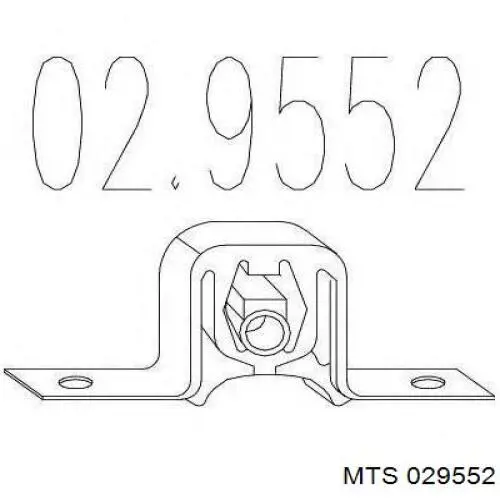 Подушка кріплення глушника MTS 029552 ціна, від 5.25 USD