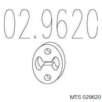 Подушка кріплення глушника MTS 029620 ціна, від 3.43 USD