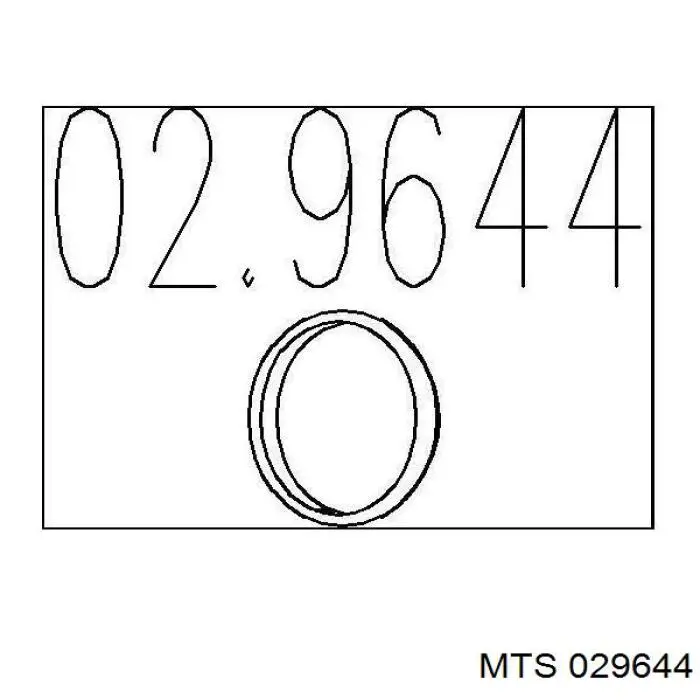 Купити 029644 MTS Прокладка до глушника