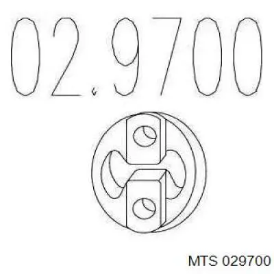 Купити 029700 MTS Подушка глушника