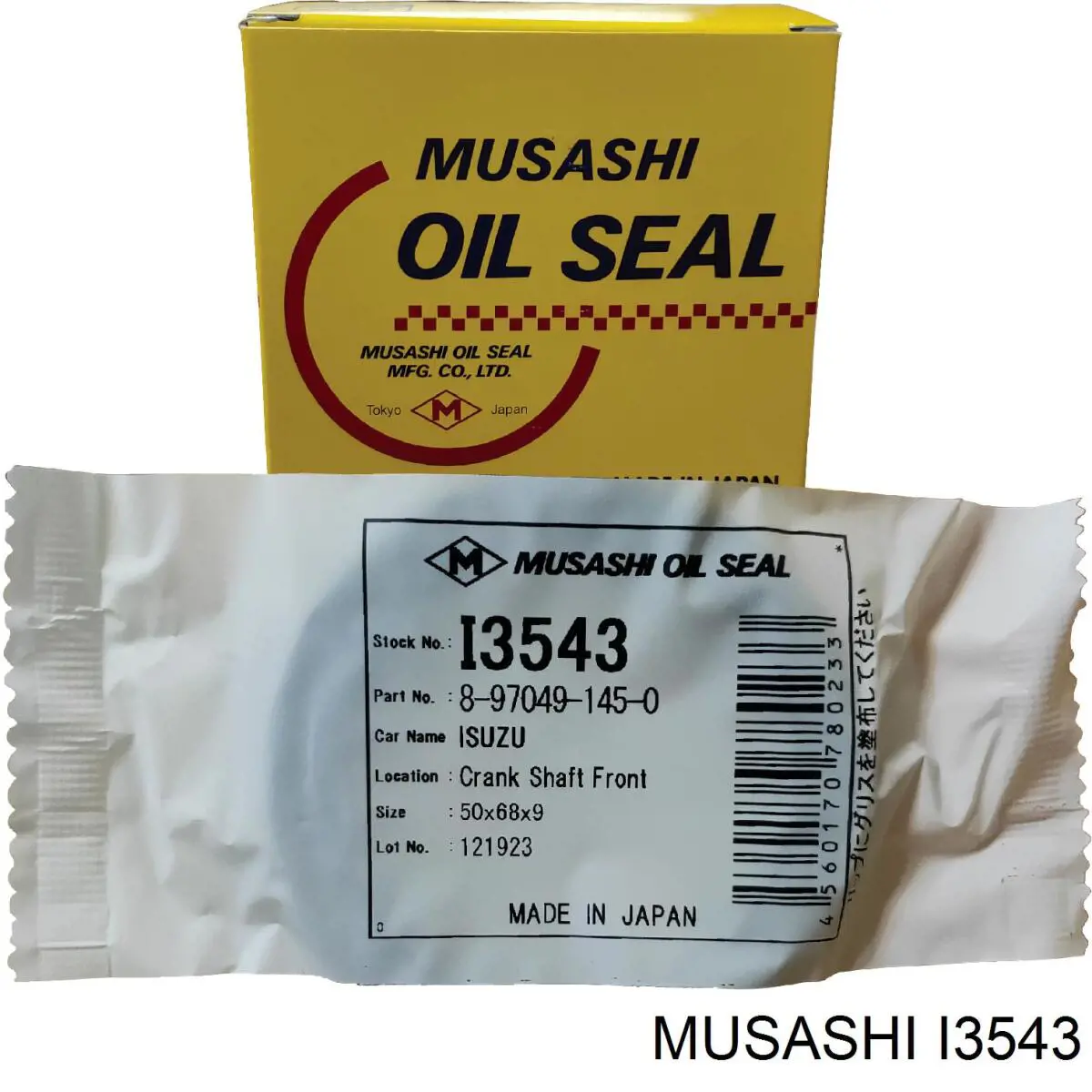 I3543 Musashi Сальник колінчастого валу