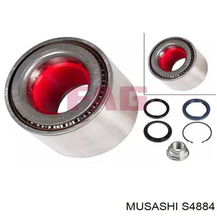 Сальник задньої маточини, зовнішній Musashi S4884 ціна, від 5.86 USD
