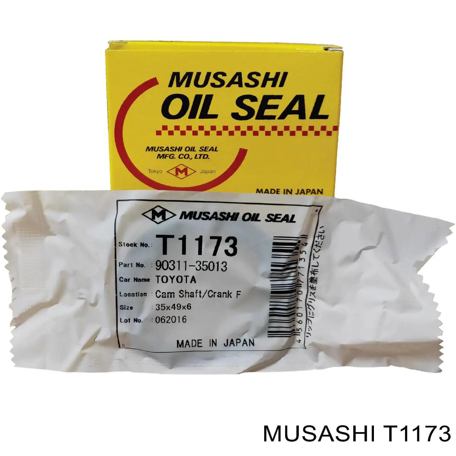 T1173 Musashi сальник двигуна, распредвала