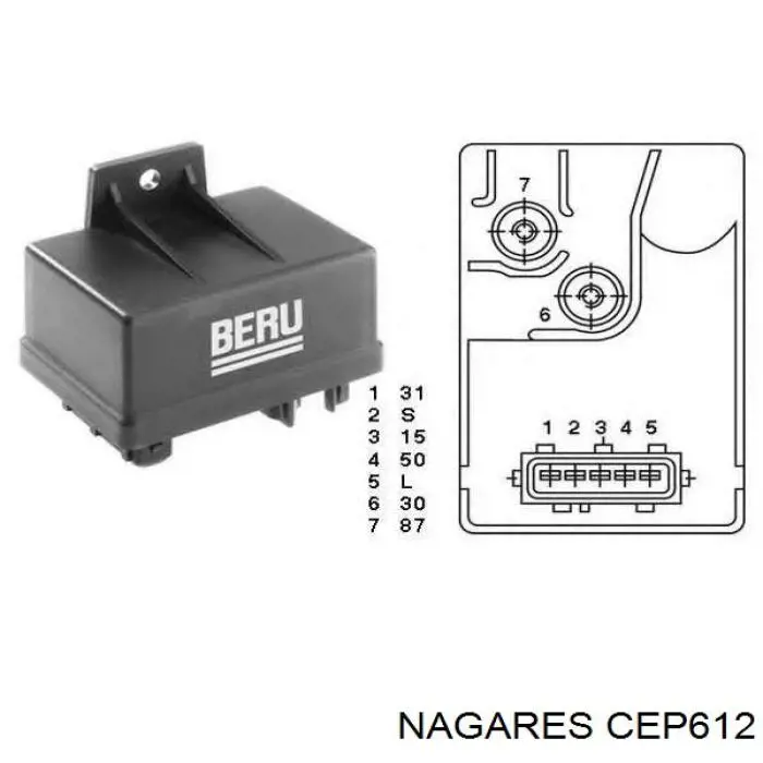 Реле управління Nagares CEP612 ціна, від 21.54 USD