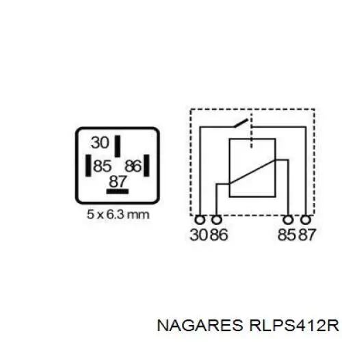 Реле вентилятора RLPS412R NAGARES