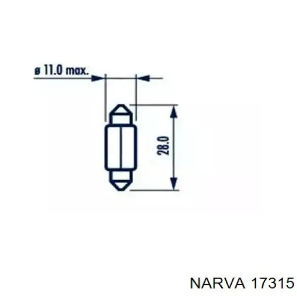 Купити 17315 Narva Лампочки