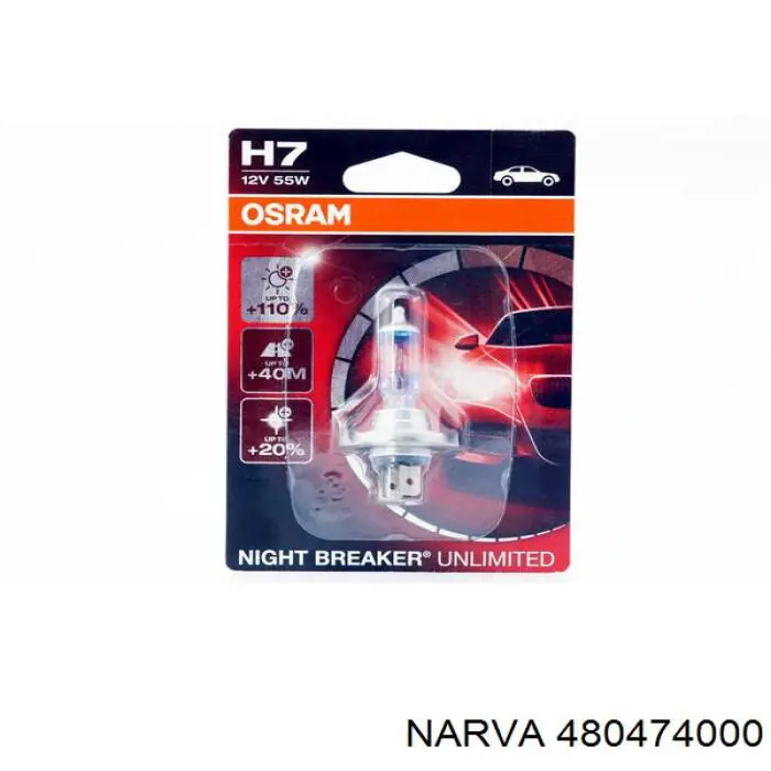 Купити 480474000 Narva Лампочка галогенна
