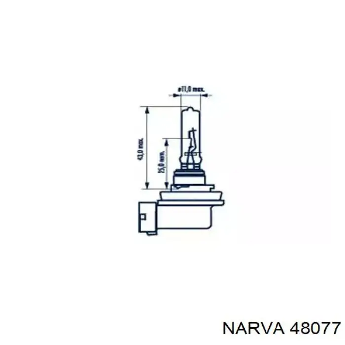 Купити 48077 Narva Лампочка галогенна