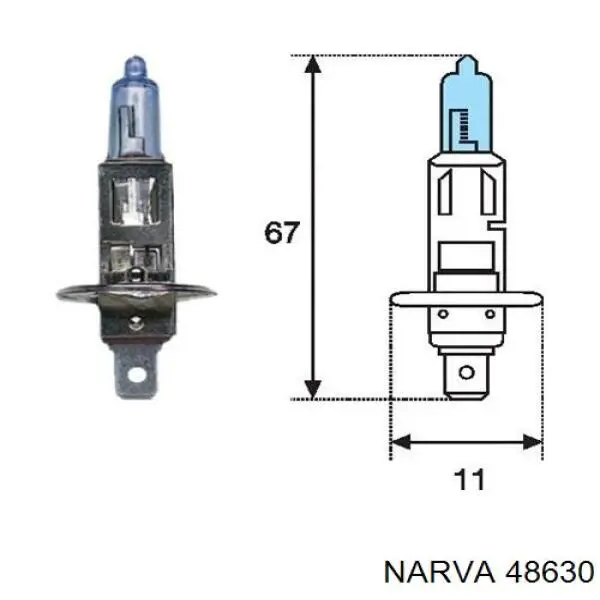 Лампочка галогенна MS820961E Mitsubishi