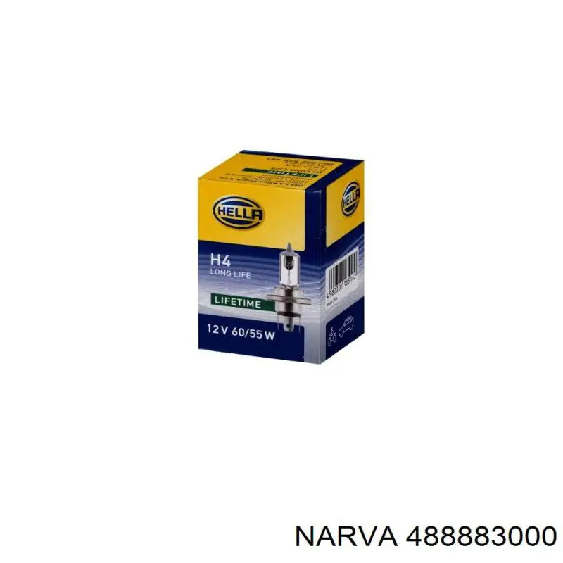 488883000 Narva Лампочка галогенна
