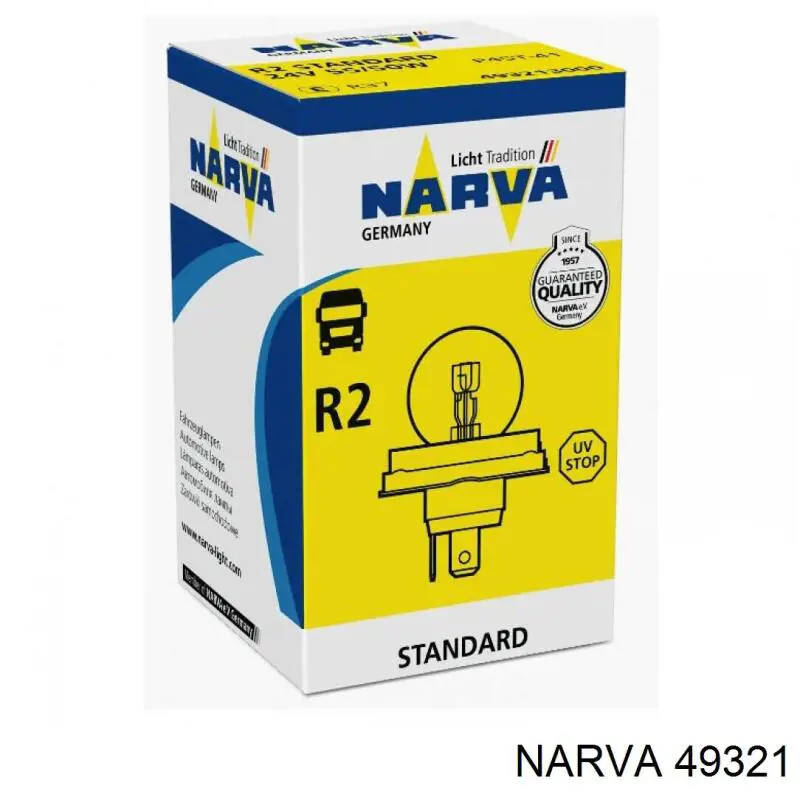 Купити 49321 Narva Лампочка галогенна