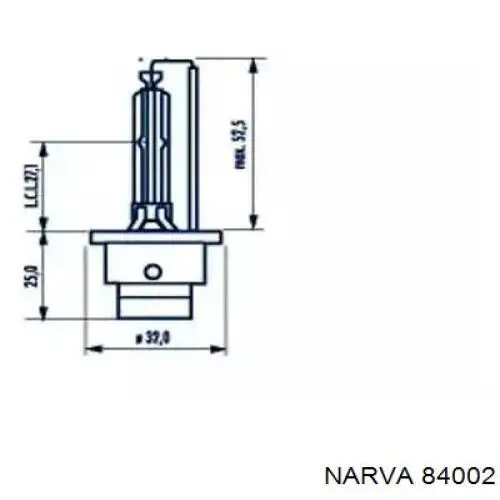 Лампочка ксеноновая 84002 Narva