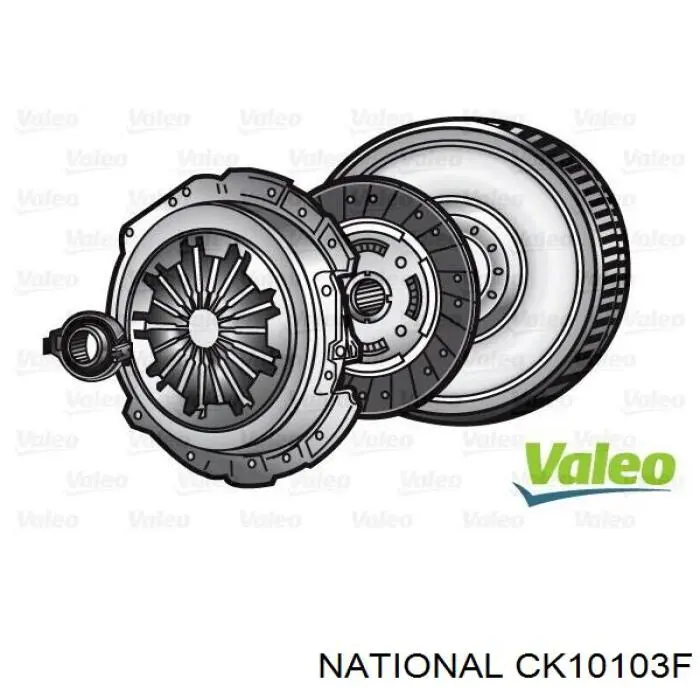 Комплект зчеплення (3 частини) National CK10103F ціна, від 375.01 USD