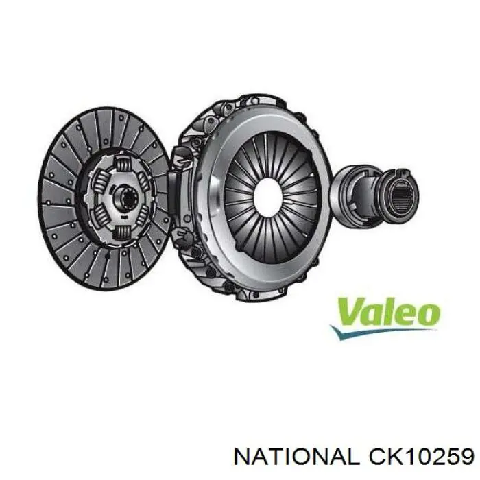 Купити CK10259 National Комплект зчеплення (диск, корзина, підшипник)