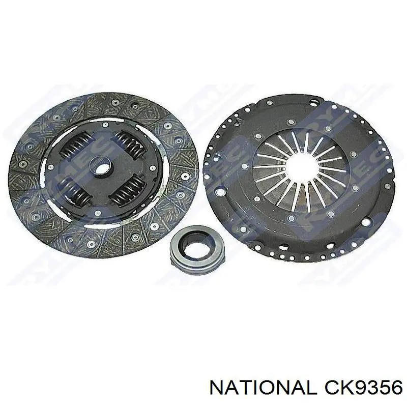 CK9356 National комплект зчеплення (3 частини)