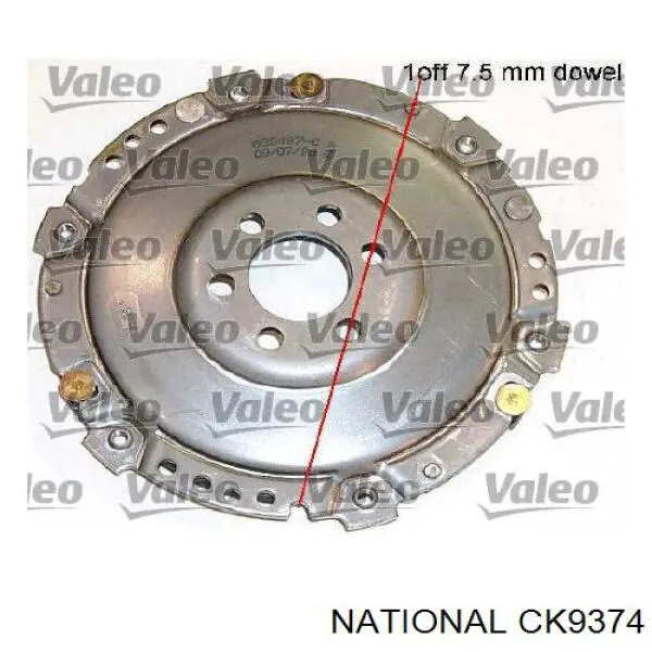 Комплект зчеплення (3 частини) National CK9374 ціна, від 77.42 USD