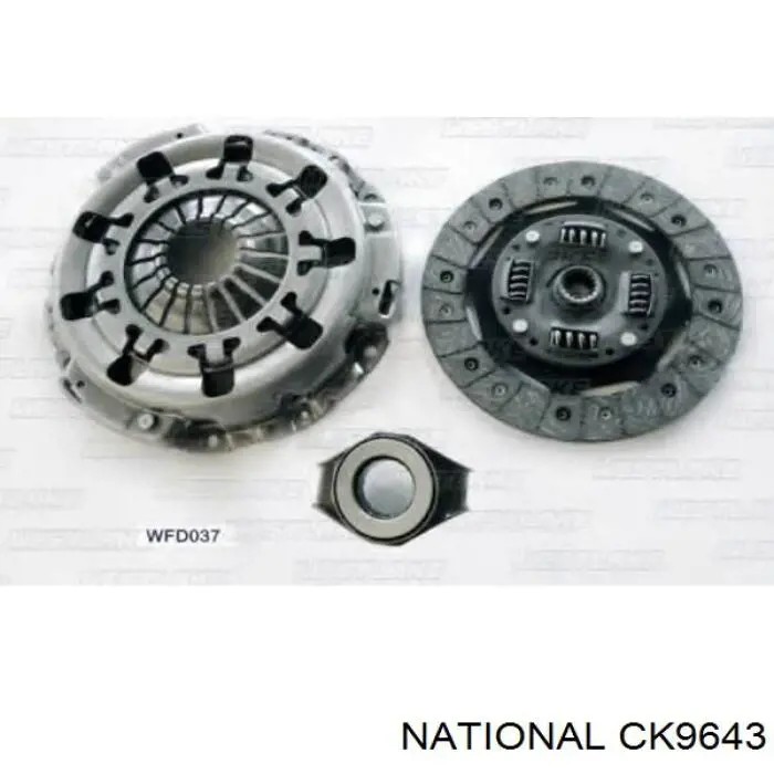 Комплект зчеплення (3 частини) National CK9643 ціна, від 63.92 USD