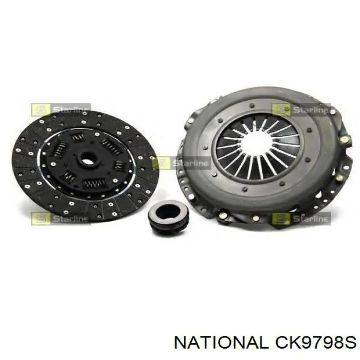 Купити CK9798S National Комплект зчеплення (диск, корзина, підшипник)