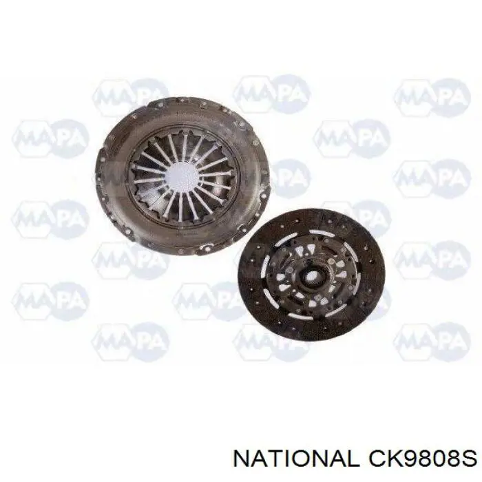 Купити CK9808S National Комплект зчеплення (диск, корзина, підшипник)
