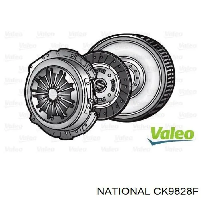 Купити CK9828F National Комплект зчеплення (диск, корзина, підшипник)