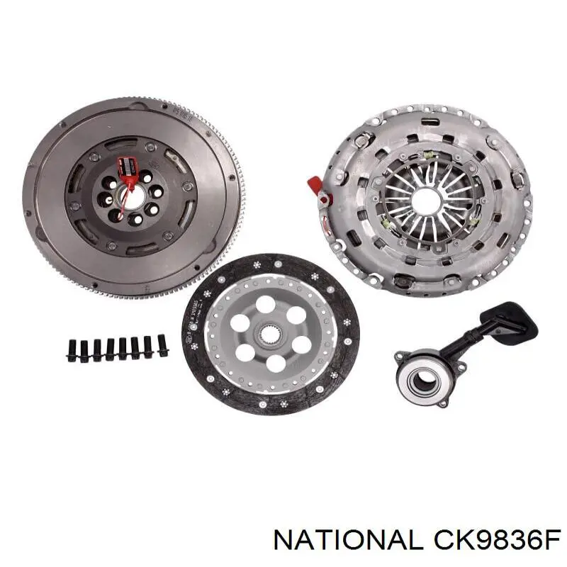 CK9836F National комплект зчеплення (3 частини)
