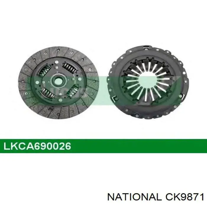 Купити CK9871 National Комплект зчеплення (диск, корзина, підшипник)