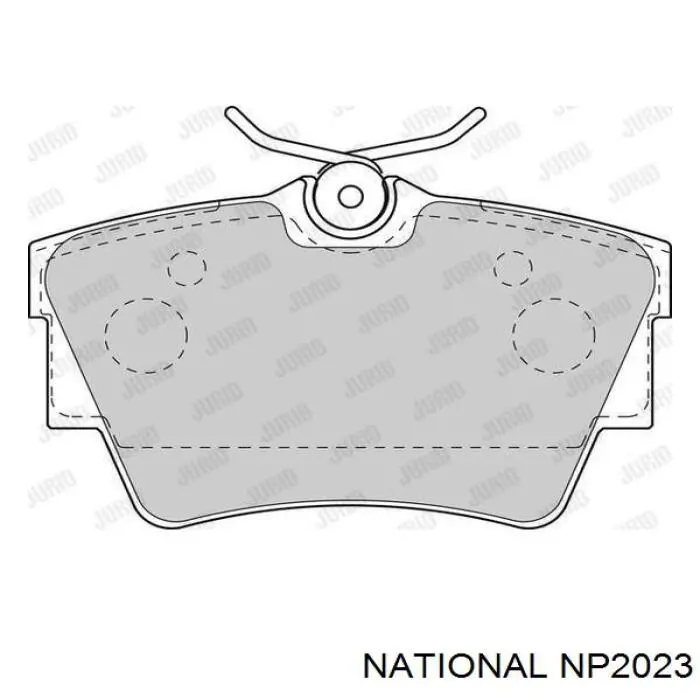 Задні гальмівні колодки National NP2023 ціна, від 15.34 USD