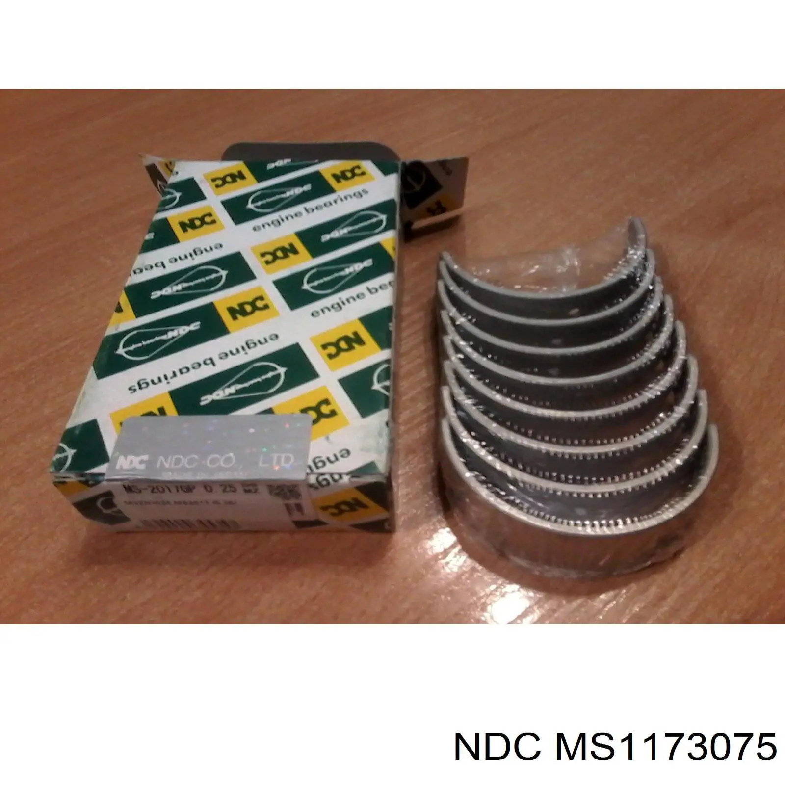 MS1173075 NDC вкладиші колінвалу, корінні, комплект, 3-й ремонт (+0,75)