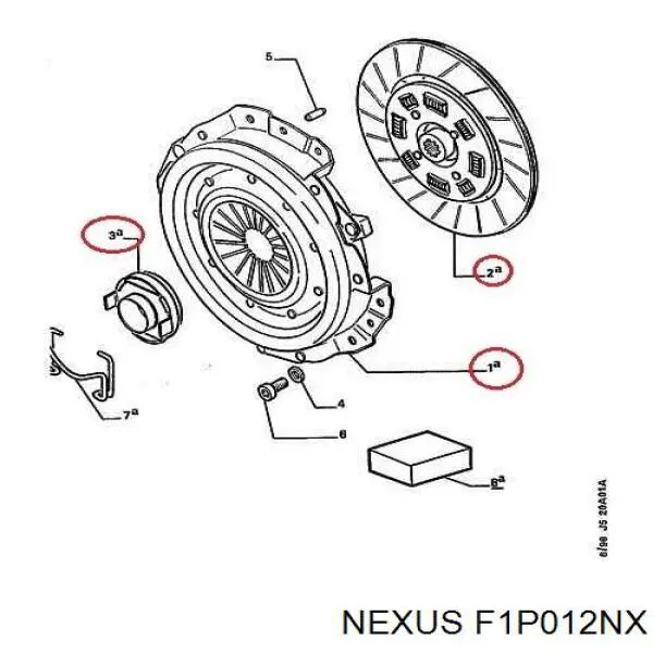 F1P012NX Nexus комплект зчеплення (3 частини)