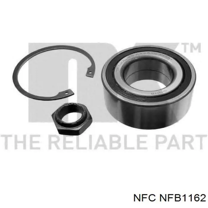 NFB1162 NFC підшипник маточини зовнішній, передньої/задньої