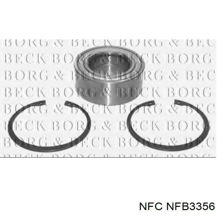 Підшипник маточини передньої/задньої NFC NFB3356 ціна, від 16.51 USD