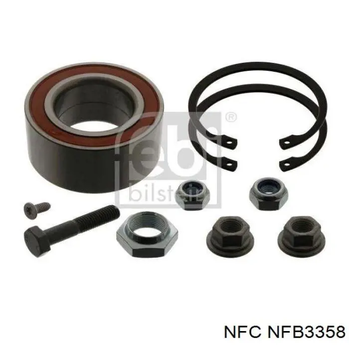 Комплект підшипник маточини передньої NFC NFB3358 ціна, від 14.49 USD