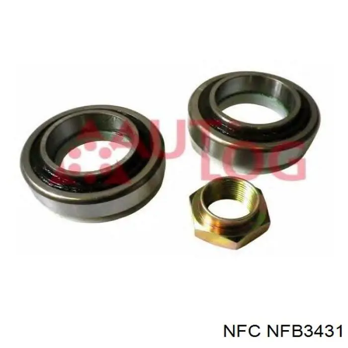Комплект підшипник маточини передньої NFC NFB3431 ціна, від 15.63 USD