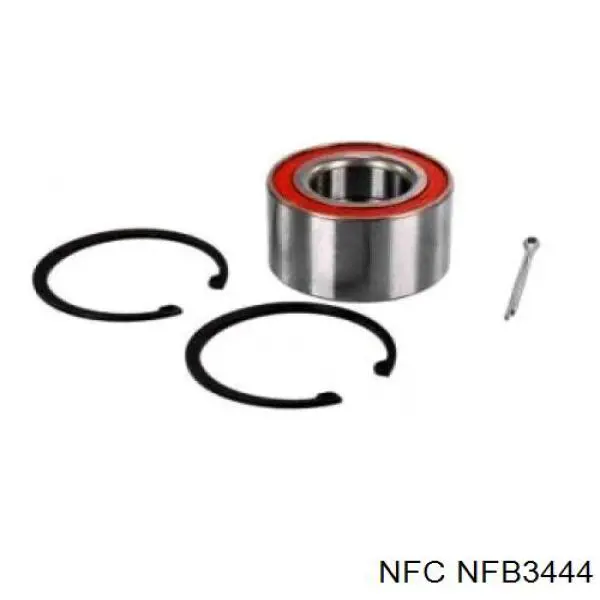 Комплект підшипник маточини передньої NFC NFB3444 ціна, від 18.62 USD
