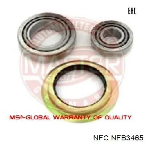 Комплект підшипник маточини передньої NFC NFB3465 ціна, від 9.68 USD