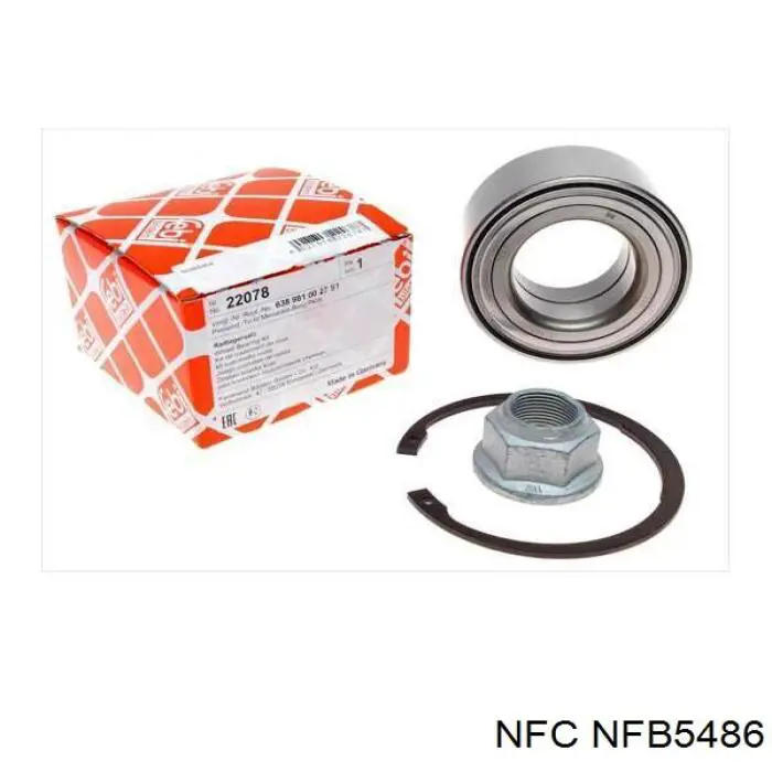 Підшипник маточини передньої/задньої NFC NFB5486 ціна, від 16.96 USD