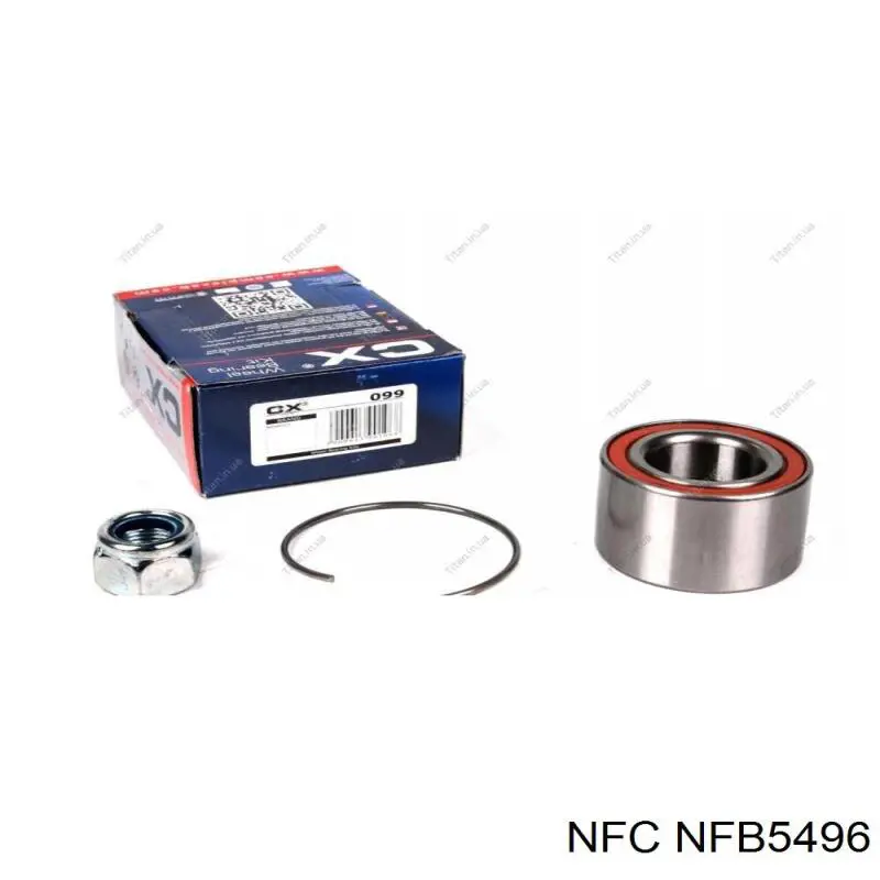 Комплект підшипник маточини передньої NFC NFB5496 ціна, від 12.26 USD