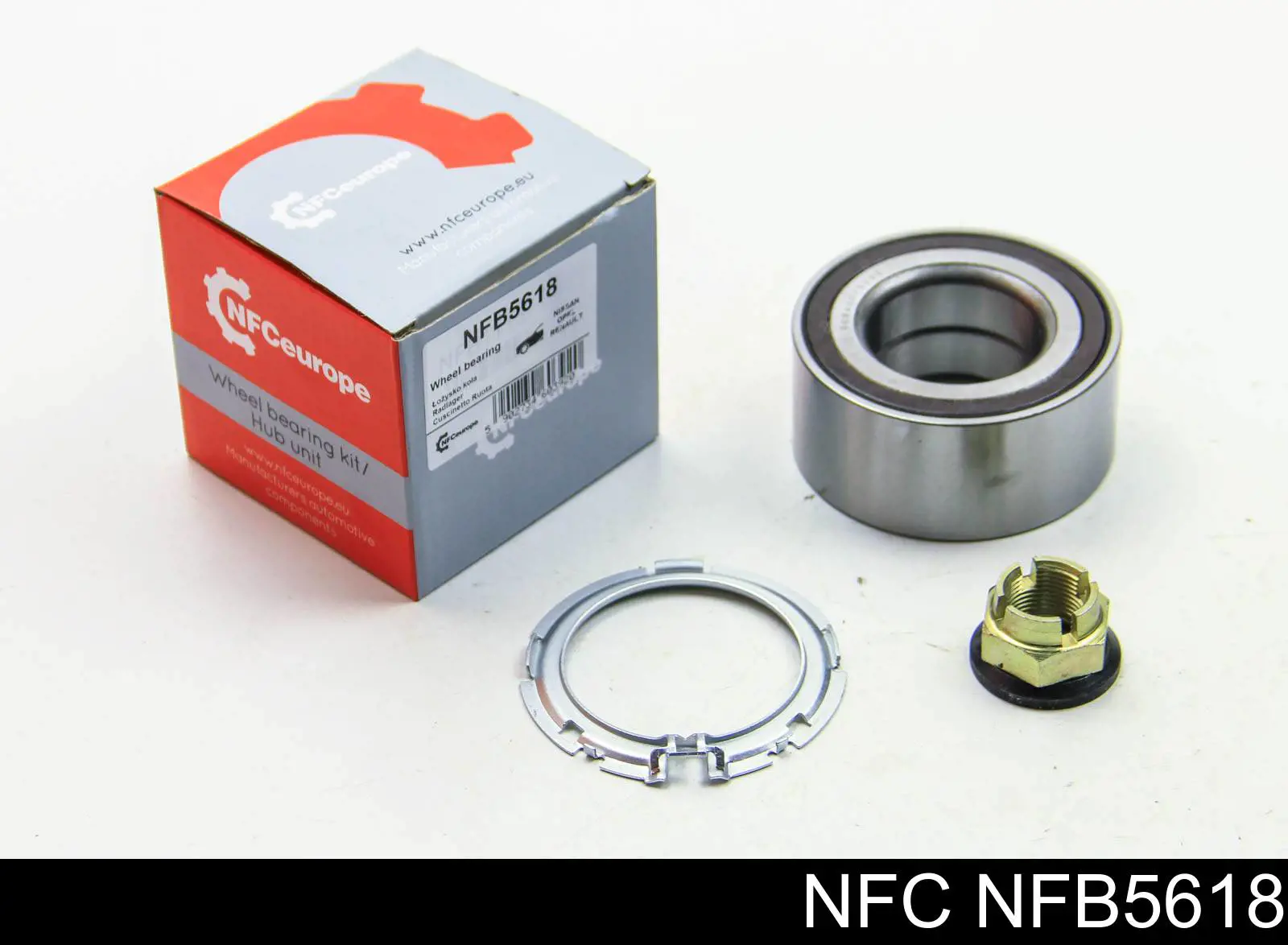 Комплект підшипник маточини передньої NFC NFB5618 ціна, від 22.93 USD