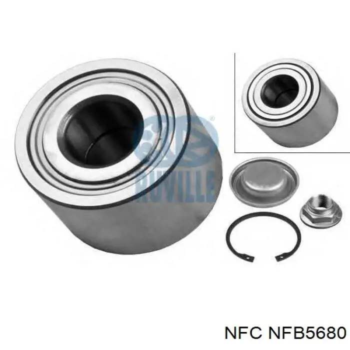 Підшипник маточини задньої NFC NFB5680 ціна, від 17.23 USD