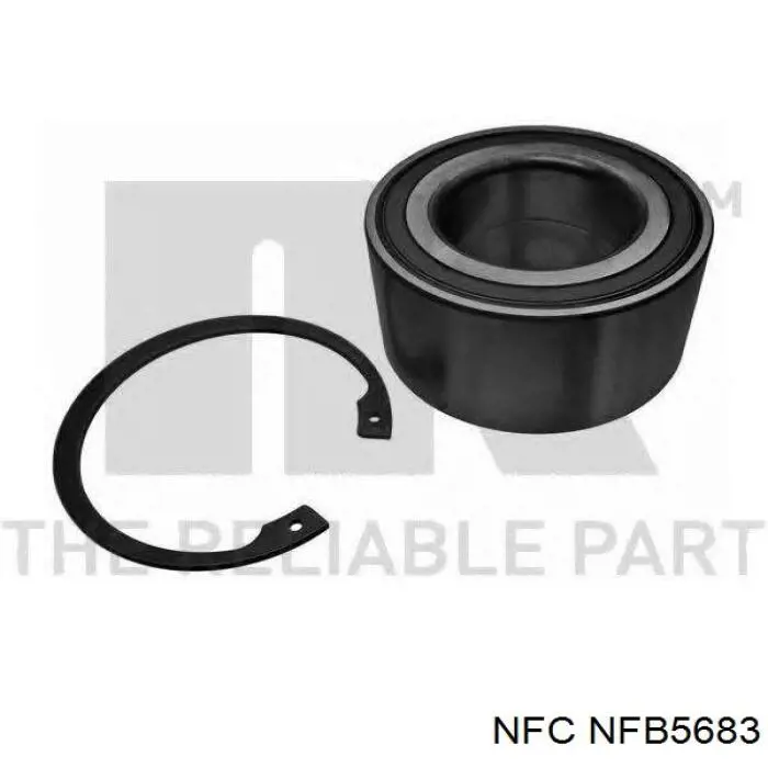 Комплект підшипник маточини передньої NFC NFB5683 ціна, від 20.63 USD