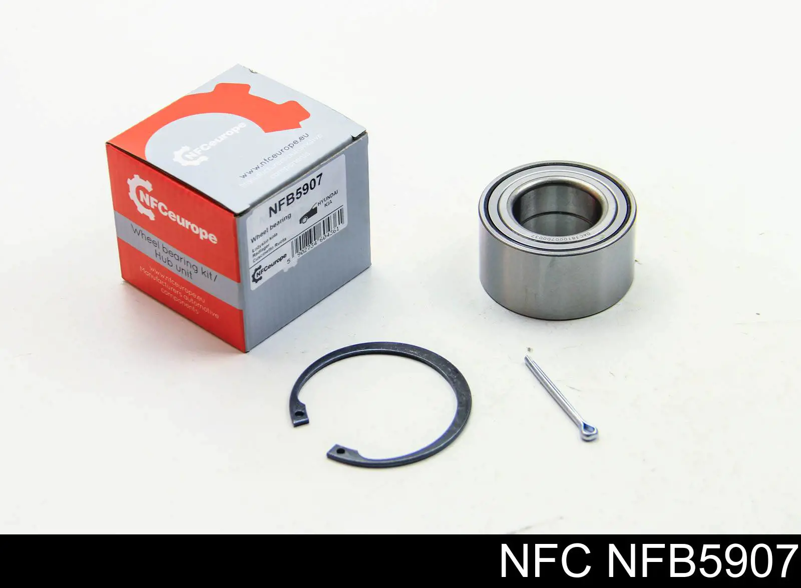 Комплект підшипник маточини передньої NFC NFB5907 ціна, від 12.74 USD