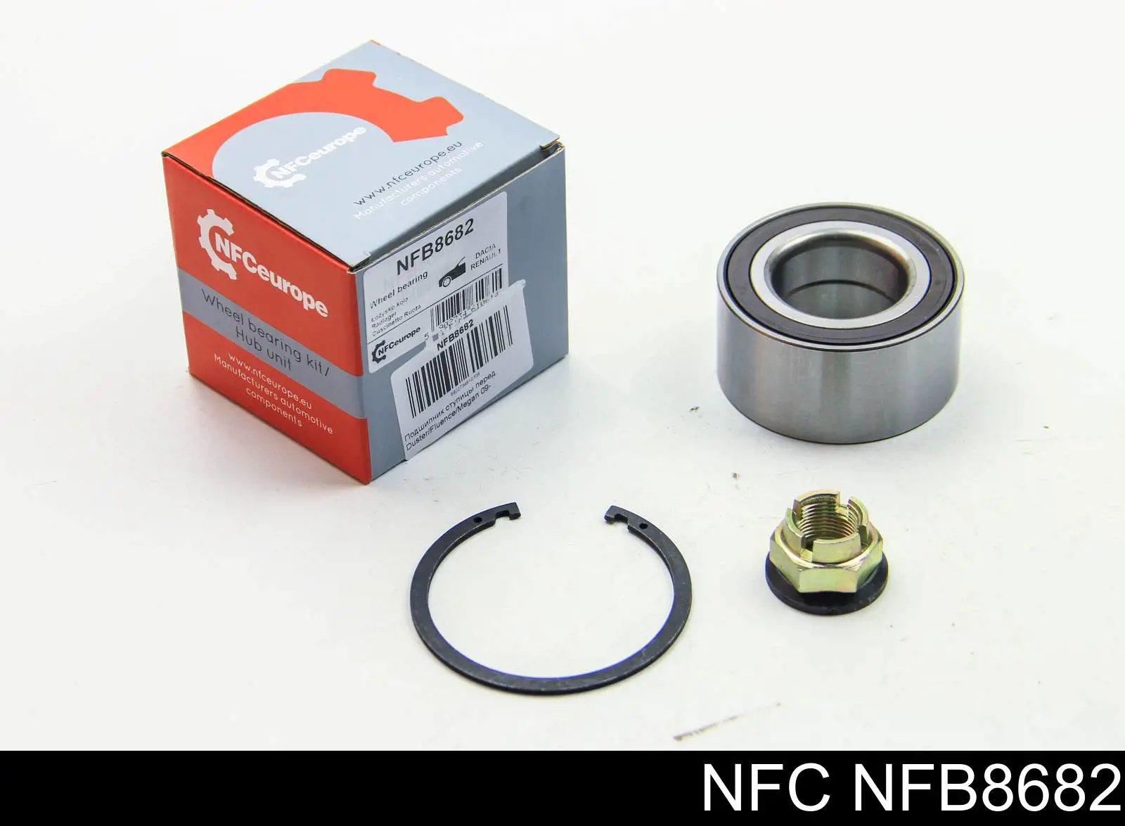 Комплект підшипник маточини передньої NFC NFB8682 ціна, від 21.53 USD