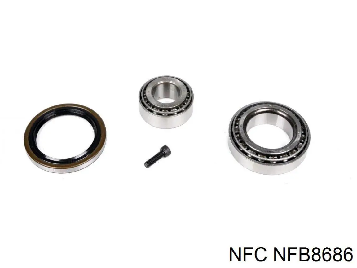 Комплект підшипник маточини передньої NFC NFB8686 ціна, від 14.85 USD