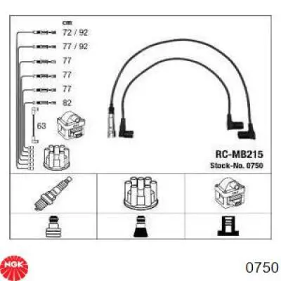 Дроти запалювання NGK 0750 ціна, від 152.28 USD