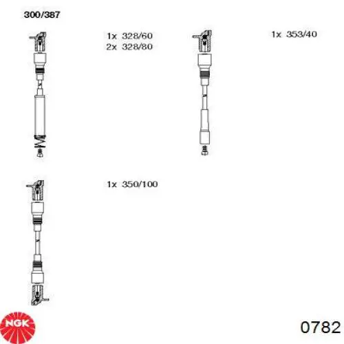 Дроти запалювання Engitech ENT910298 ціна, від 20.29 USD