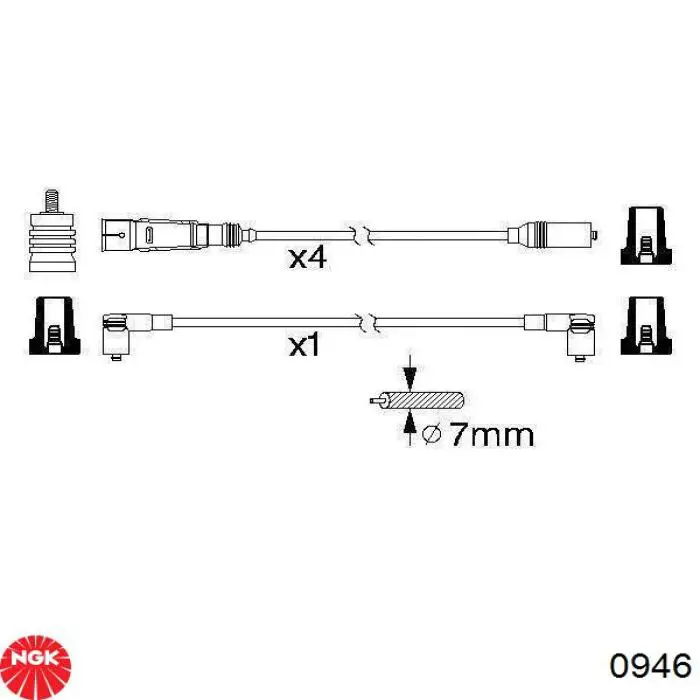 Купити MSK529 Magneti Marelli Провід високовольтні, комплект
