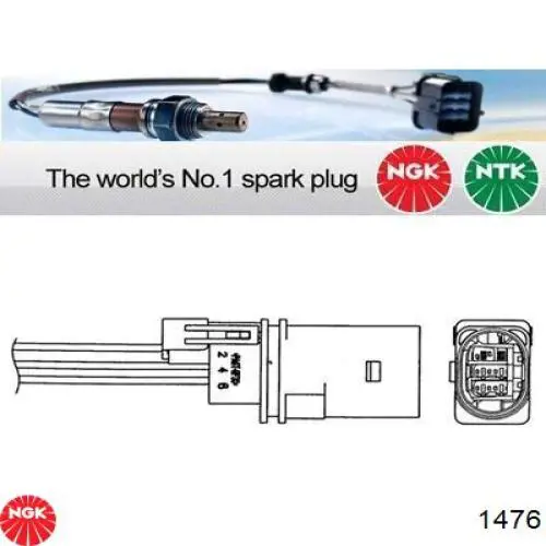 Купити 91305 NGK Лямбдазонд, датчик кисню до каталізатора