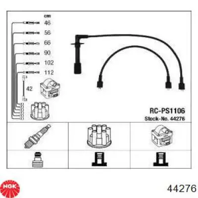 Дроти запалювання NGK 44276 ціна, від 144.05 USD