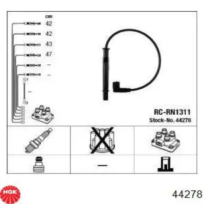 Купити 44278 NGK Провід високовольтні, комплект